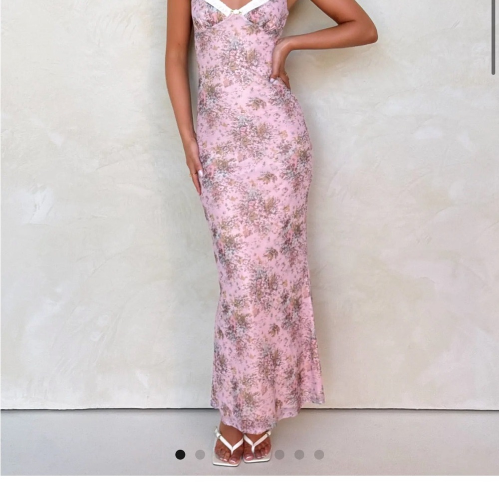 Tiger Mist Pink Sweetheart Maxi Gown Amaran